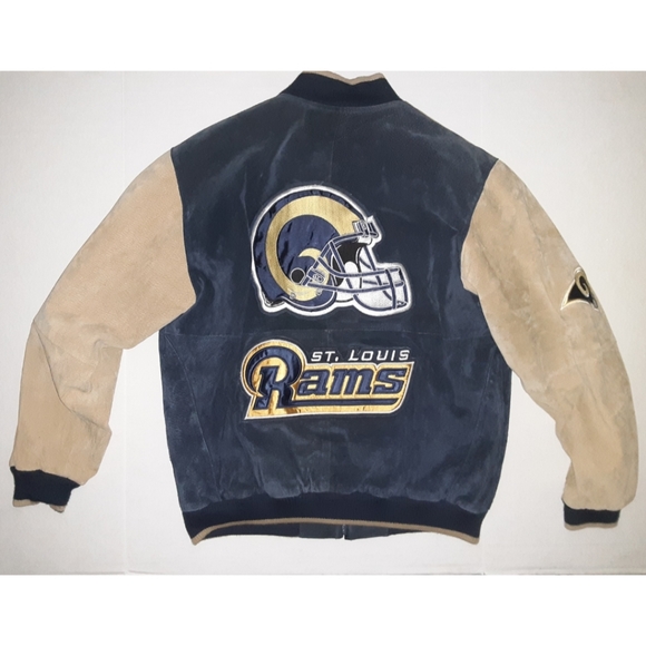 st louis rams leather jacket